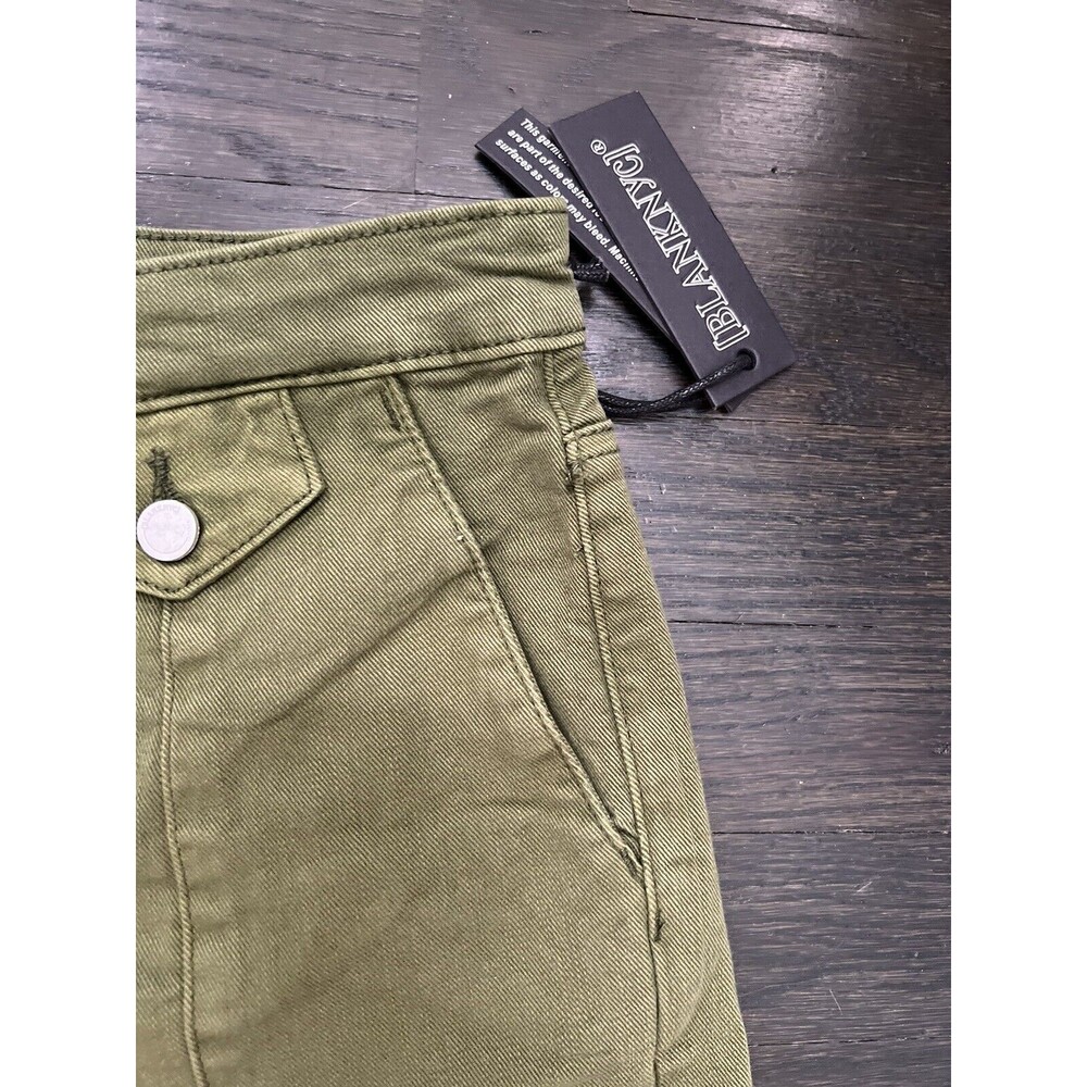 BLANK NYC The Delancey Denim Wide Leg Pants Going Green Size 29 70s Bohemian - Picture 10 of 13